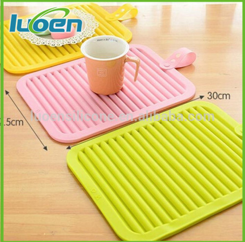 Creative can hang type silicone cup mat coffee cup mats kitchen silicon mats