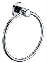 Simple circle chrome towel ring