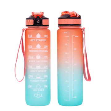 32oz Tritan Graduated Water Bottle with Time Marker - Space Cup
