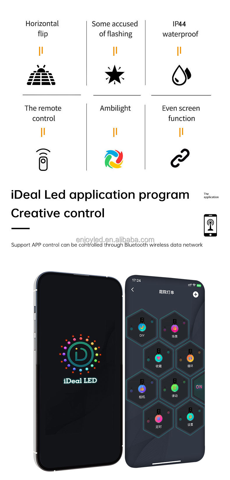 New Arrival Practical Easy Carry Multi Functions Optional LED Light Used For Outdoor Camping Tent Garden for boat yacht forest