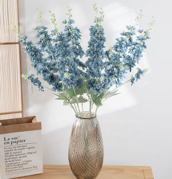 Wholesale Artificial Silk Delphinium Flowers for Wedding Decor