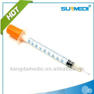 Sterile disposable insulin syringe