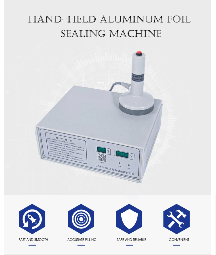 High quality plastic jar induction sealer manual sealing machine