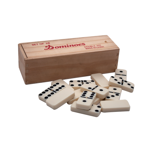 28-teiliges Doppel-Sechs-Domino-Blockspiel-Set