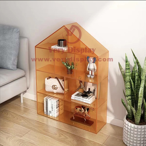 Muebles de exhibición de libros de plexiglás para el hogar personalizados