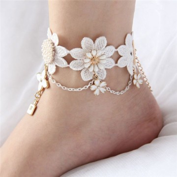 MYLOVE 2015 new design anklet bride anklet flower anklet MLFL101