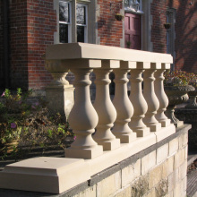 Indoor or outdoor decorative ledge stone columns balcony balusters railing