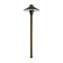 Path light Garden light fixture with brass hat