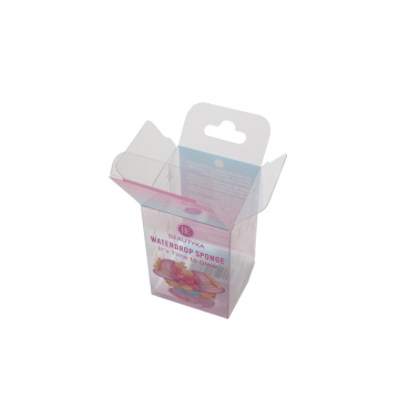Folding cheap clear printed cosmetic plastic boxes