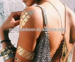 Removal Temporary Metallic Body tattoos
