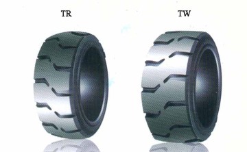 Press-on solid tyre