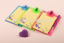 Mini notepad with pencil , plastic notepad with pen , mini stationery set