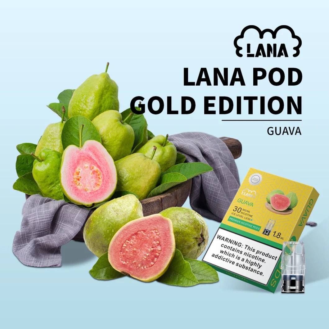 100% Original Lana Pod-Kartuschen 3pcs Gold Edition 1,8 ml E-Liquid Vape Stift