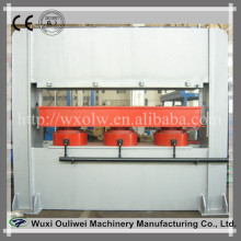 Short cycle melamine wood moulding hot veneering press machine