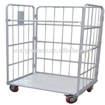 Logistic storage roll cart/wire mesh roll container