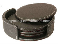 PU leather coaster mat for cups/mug