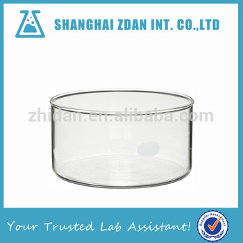Glass crystallizing dish without spout