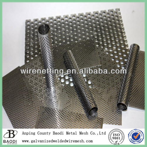 shielding mild steel round hole perforated metal screen