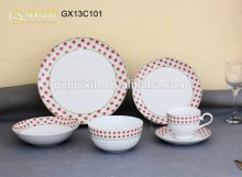 GUIXIN 18-piece Coupe Shape Crockery Dinner set