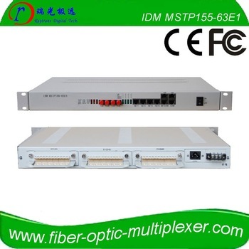 63E1 2 STM-1 SDH Add Drop Multiplexer 1+1 optical protection