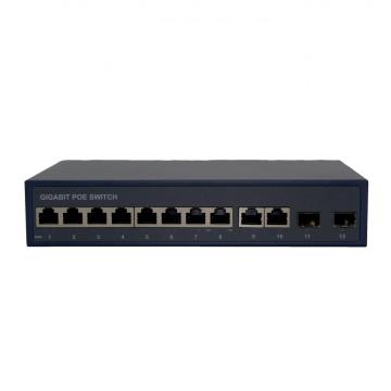 8 Ports Ethernet POE Switch 2RJ45 2SFP