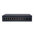 8 portas ethernet poe switch 2rj45 2sfp