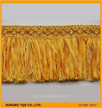 Golden Tape Trim Fringe For Curtain