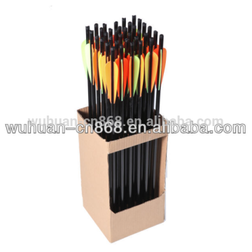 Feather aluminum hunting arrow,carbon arrow hunting,aluminum arrow shaft