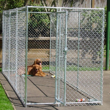 Cheap Chain Link Dog Kennels , PVC coated dog kennels, dog cages china manufacturer