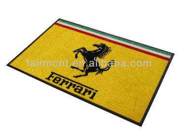 Famous Brand Logo Rubber Mats, Washable Mat,