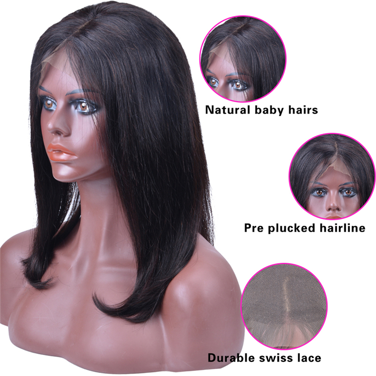 Cheap Price Raw Indian Hair Directly From India Natural Human Hair Wigs Bob Wigs Lace Front Wig For Black Women