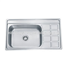 stainless steel sink with drainboard/ss304 kitchen sink/rectangular sink