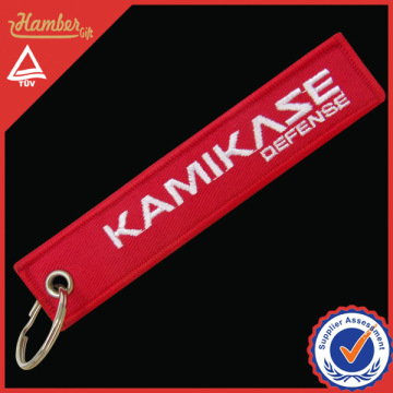 Customized embroidered keychain