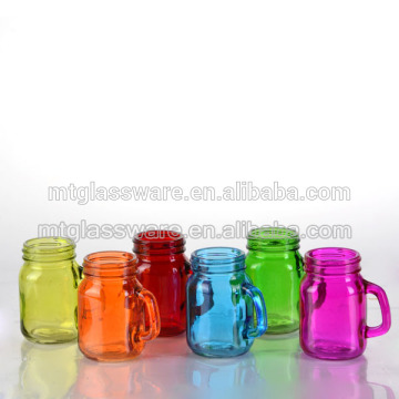 2015 Machine made bulk 4oz colored mason jar shot glass