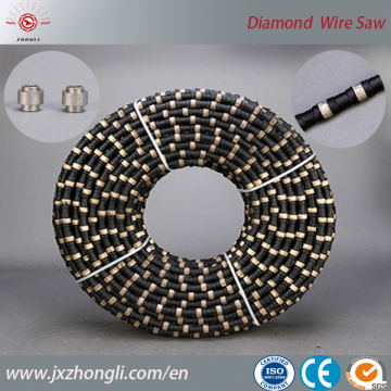 China manufacturer diamond wire saw cutting steel