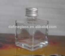 square shape flower spray bottle flower frangrance decorative reed diffuser with aluminum cap