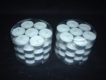 Unscented White Colored Mini Paraffin Tea Light Candle
