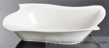 super pure plain white FDA SGS LFGB rectangular bowl