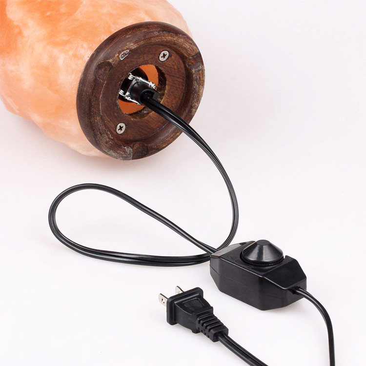 ETL US 2 Pin Plug SPT-2 18/2 salt lamp cords 6ft