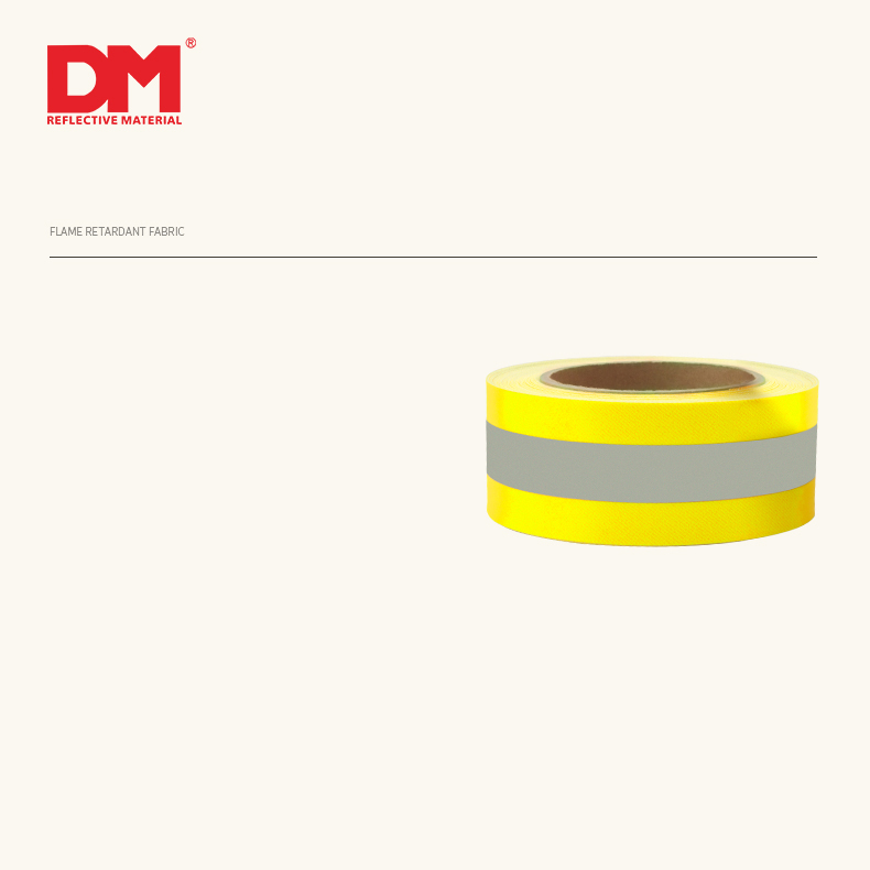 High reflective flame retardant warning tape