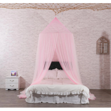 Indoor ceiling mosquito net pink