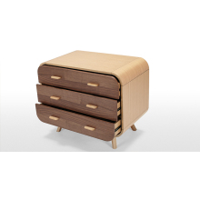 Scandinavian Walnut Living Room Shabby Chic Chest of Drawers