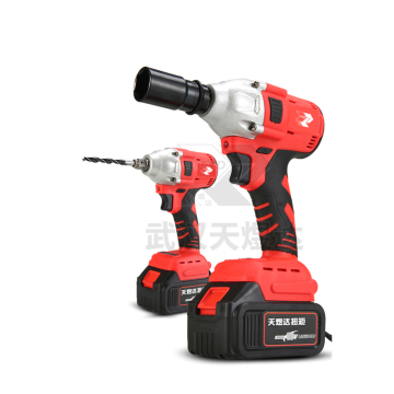 Handheld High Torque Wrench Impact Cordless Wrench Electric Battery Lithium Battery Power Impact Wrench
