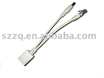 Power over ethernet set cable