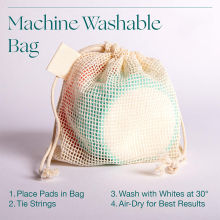 Reusable Makeup Remover Pads Bamboo Round Face Pads