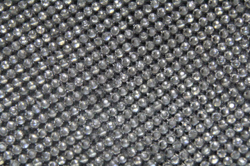 Transparent resin  aluminum rhinestone mesh