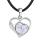 Howlite Love Heart Birthstone Pendse Pendse Gemstone Collares para mujeres