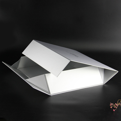 Custom book shape hot stamping magnetic paper box