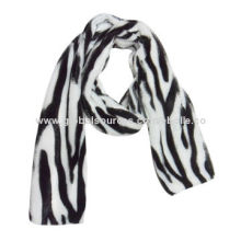Zebra Print Plush Scarf, Available in Various Animal Print