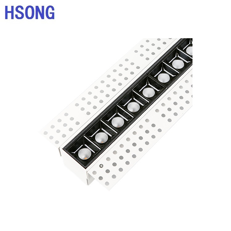 Trimless Aluminum 10w LED Bar Lights Profile led Line Lamps With Silicone Cover For Home Indoor Lighting